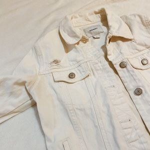 Old navy white jean jacket
